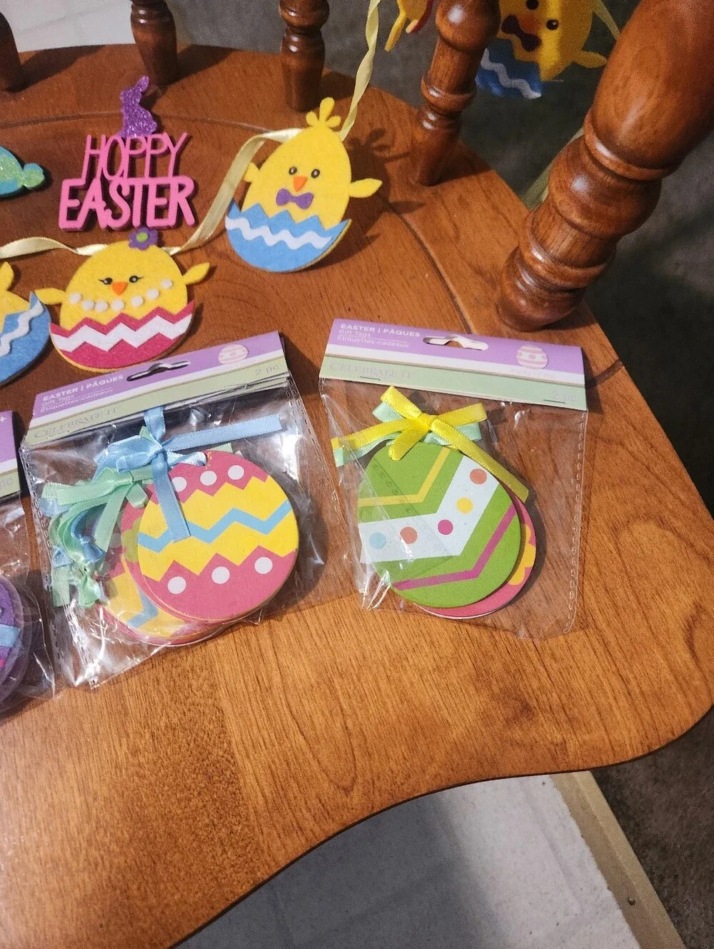 Colorful Easter Felt Banner and Egg Ornaments - Multi-Color
